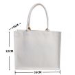 jute shopping tote bag with waterproof coating
