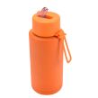 1L Large capacity thermos bottle with silicone handle